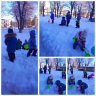 Прогулки зимой приносят детям особенную радость.